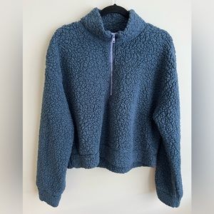 Sherpa Cropped Quarter Zip